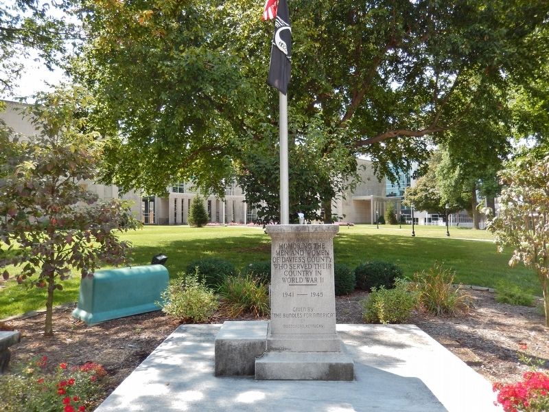 Daviess County World War II Memorial (<i>located near marker</i>) image. Click for full size.