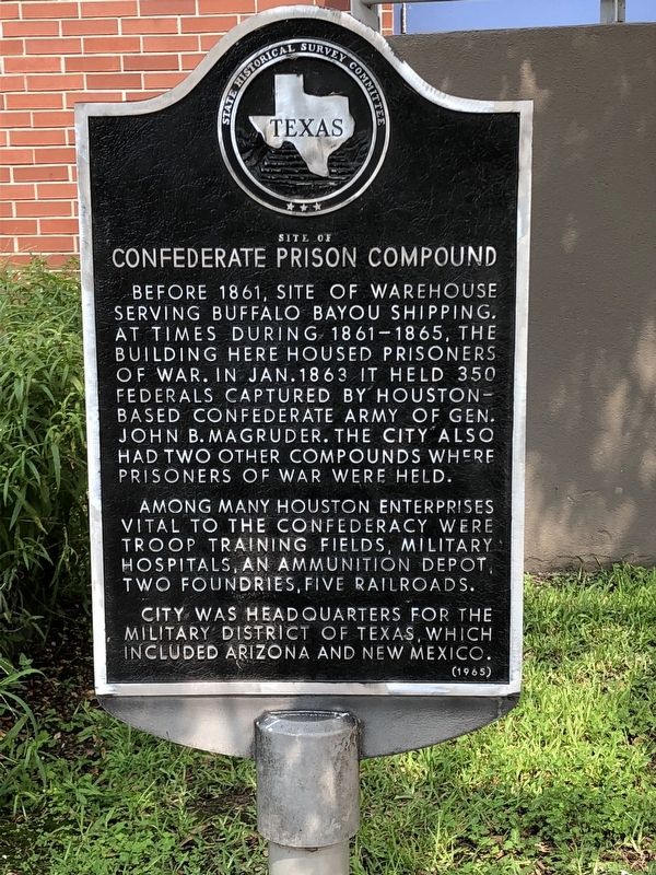 Site of Confederate Prison Compound Marker image. Click for full size.