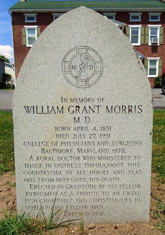 William Grant Morris M. D. Marker image. Click for full size.