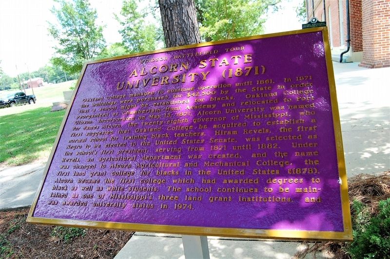 Alcorn State University (1871) Marker. Click for full size. Alcorn State University (1871) Marker image. Click for full size.