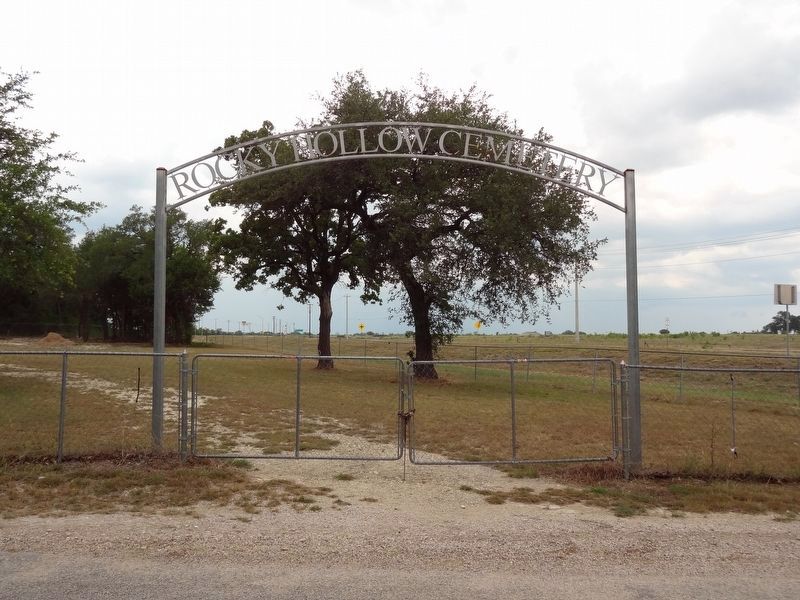 Rocky Hollow Cemetery Arched Gate. Click for full size. Rocky Hollow Cemetery Arched Gate image. Click for full size.