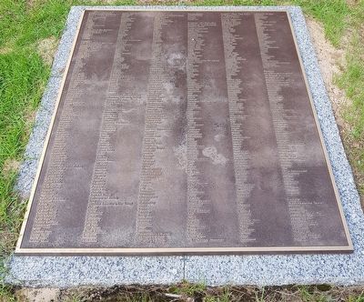 Part of the 1832 census on a large plaque on the southwest side of the monument's circle.. Click for full size. Part of the 1832 census on a large plaque on the southwest side of the monument's circle. image. Click for full size.