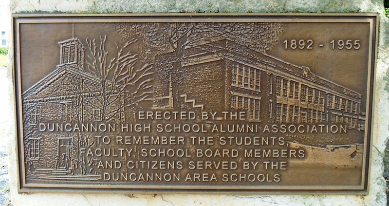 Duncannon Area Schools Marker. Click for full size. Duncannon Area Schools Marker image. Click for full size.