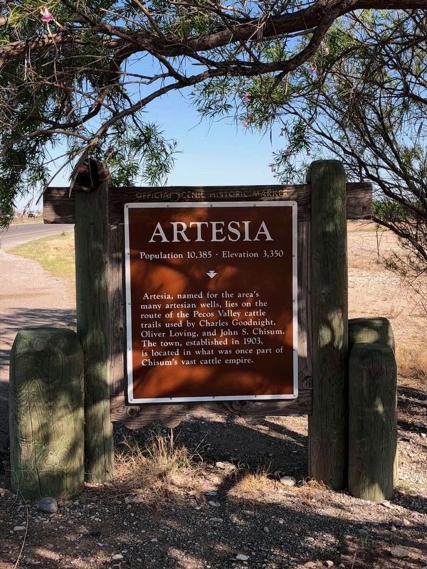Artesia Replacement Marker. Click for full size. Artesia Replacement Marker image. Click for full size.