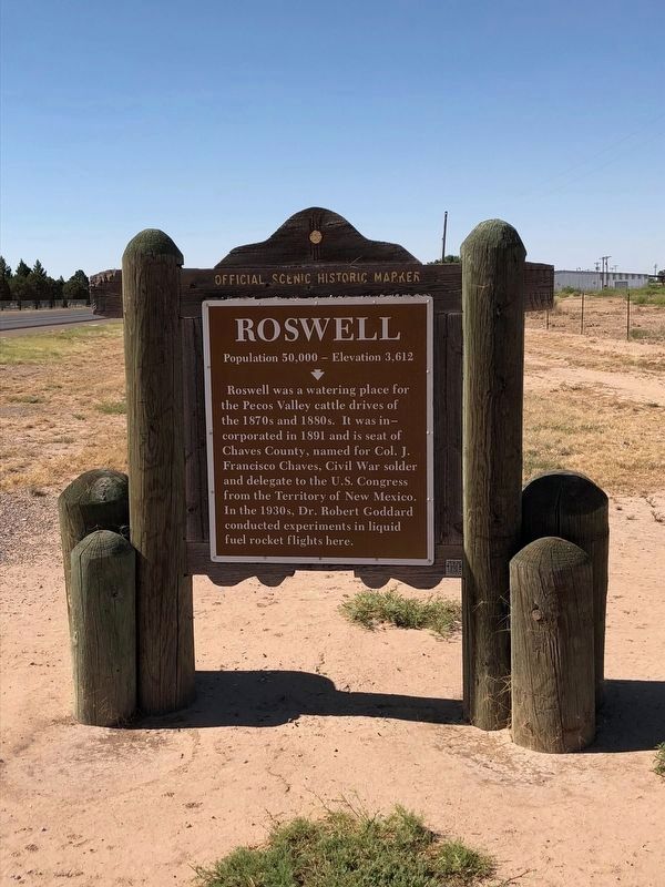 Roswell Marker image. Click for full size.