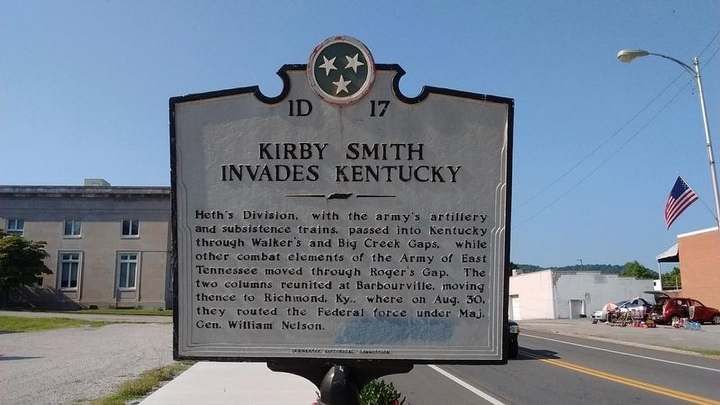 Kirby Smith Invades Kentucky Marker image. Click for full size.