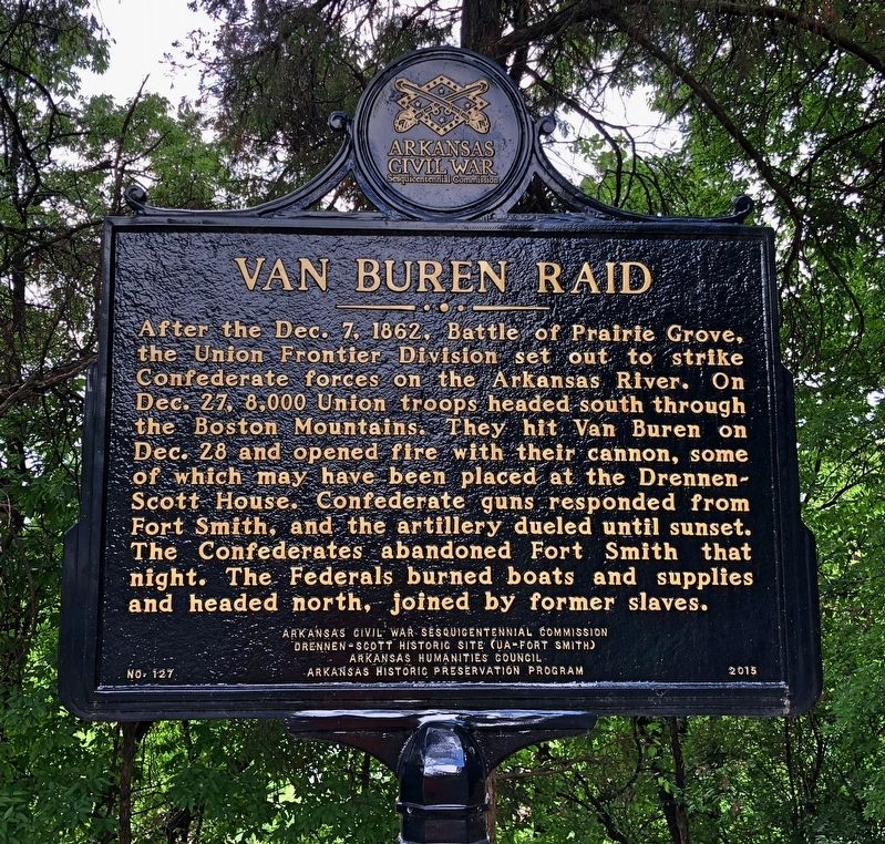 Van Buren Raid Marker image. Click for full size.