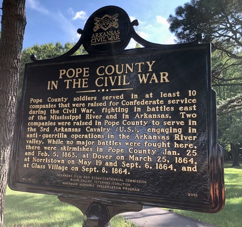 Pope County in the Civil War Marker image. Click for full size.