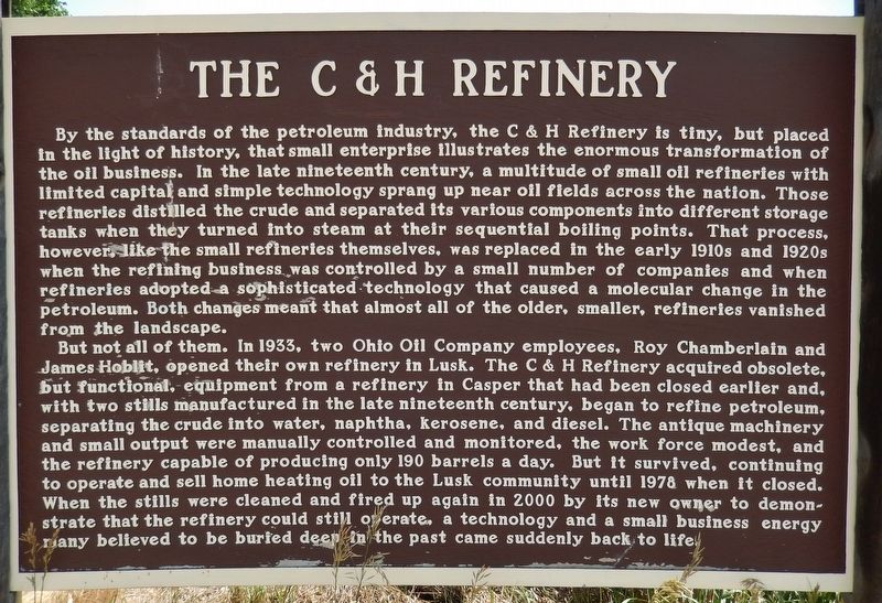 The C & H Refinery Marker image. Click for full size.