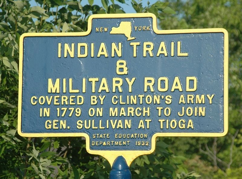 Indian Trail and Military Road Marker. Click for full size. Indian Trail and Military Road Marker image. Click for full size.