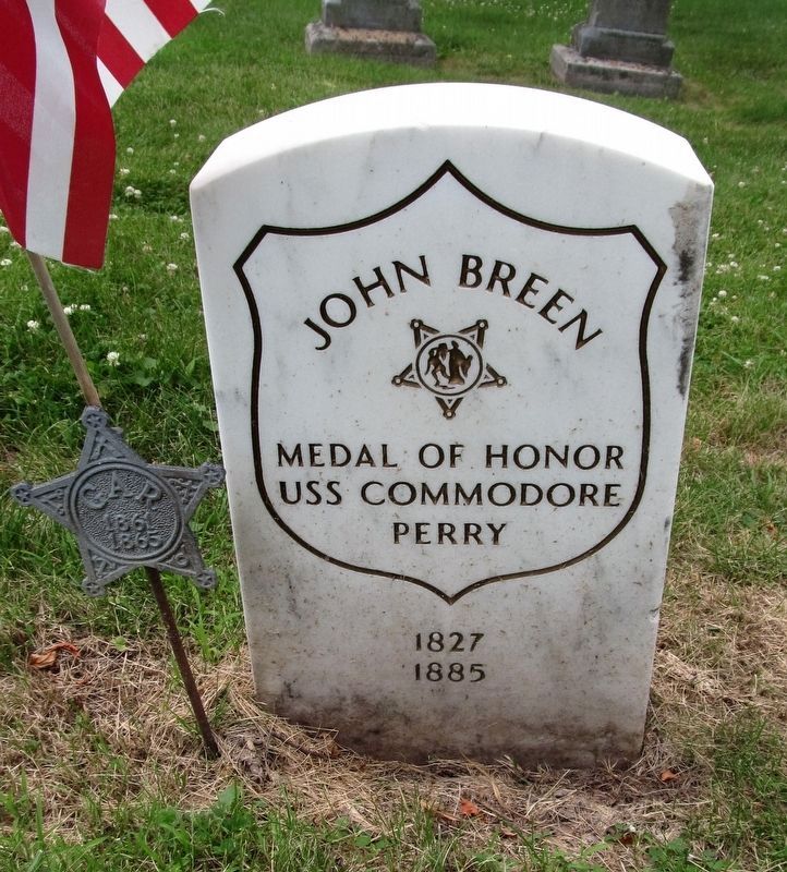 John Breen Grave Marker image. Click for full size.