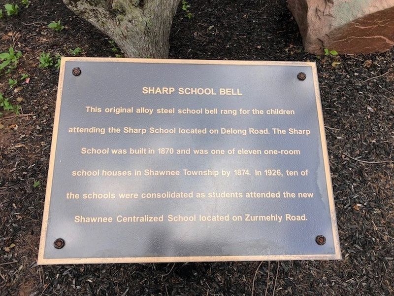Sharp School Bell Marker image. Click for full size.