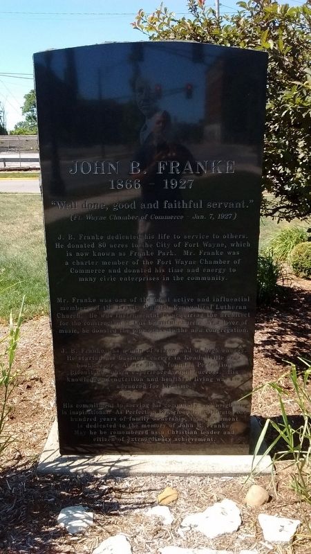 John B. Franke Marker image. Click for full size.