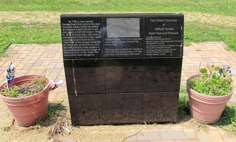 The Village of Milford Center Marker image. Click for full size.