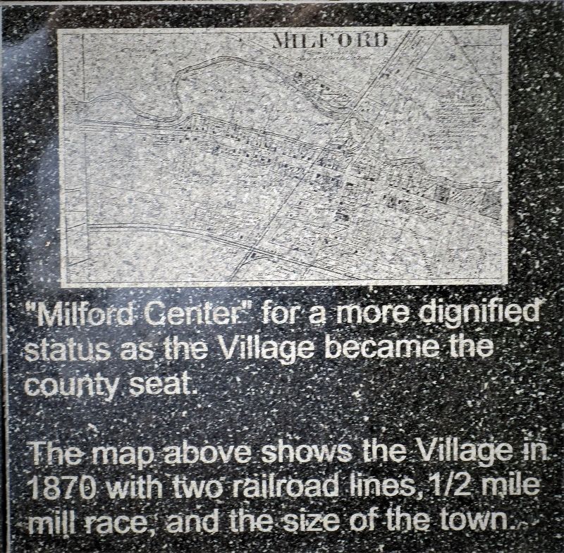 The Village of Milford Center Marker image. Click for full size.