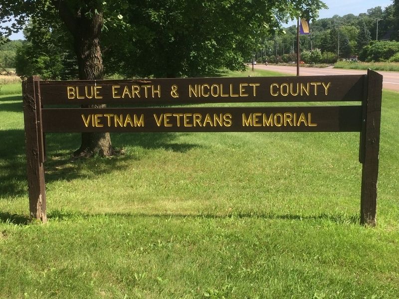 Blue Earth - Nicollet Counties Vietnam Veterans Memorial Sign image. Click for full size.