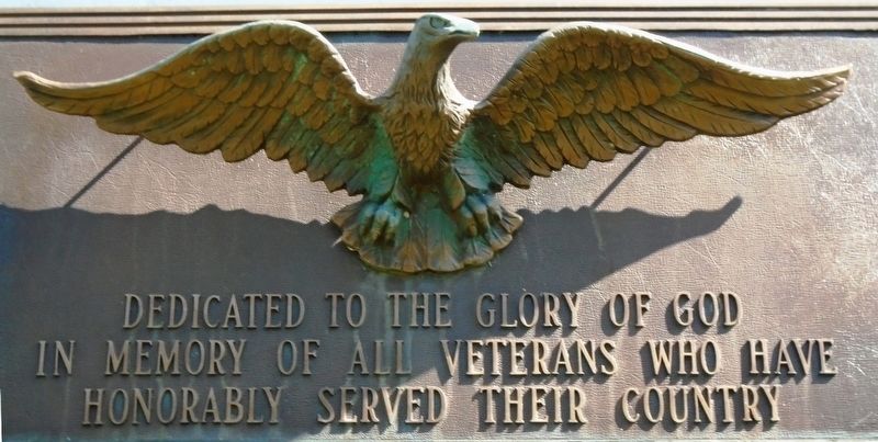 Veterans Memorial Dedication Marker. Click for full size. Veterans Memorial Dedication Marker image. Click for full size.