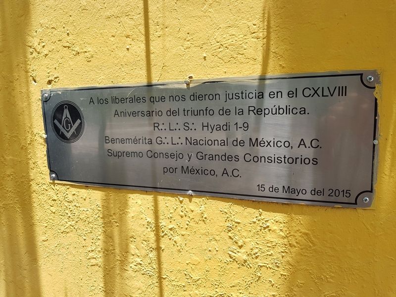An additional marker at the Site of the Surrender of Maximilian image. Click for full size.