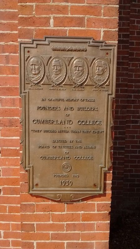 Plaque on Roburn Hall image. Click for full size.