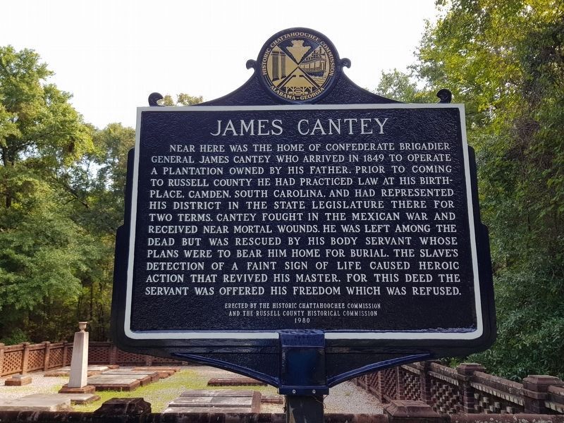 James Cantey Marker, recently restored. Click for full size. James Cantey Marker, recently restored image. Click for full size.