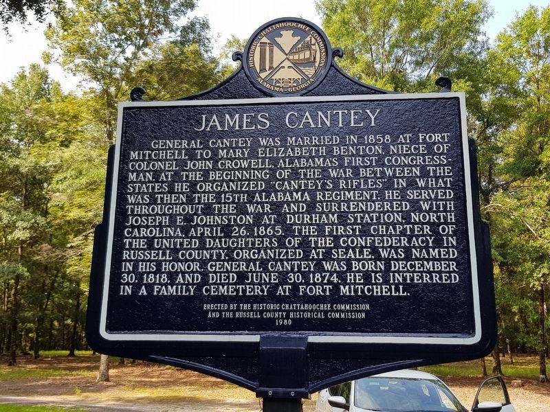 James Cantey Marker reverse, recently restored image. Click for full size.