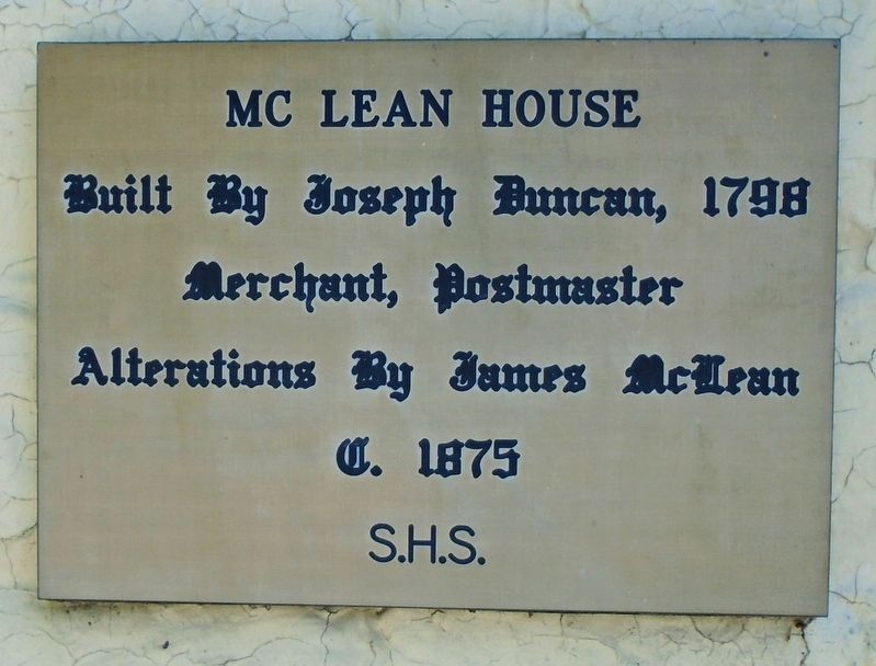 Mc Lean House Marker. Click for full size. Mc Lean House Marker image. Click for full size.