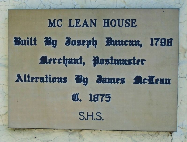 Mc Lean House Marker image. Click for full size.
