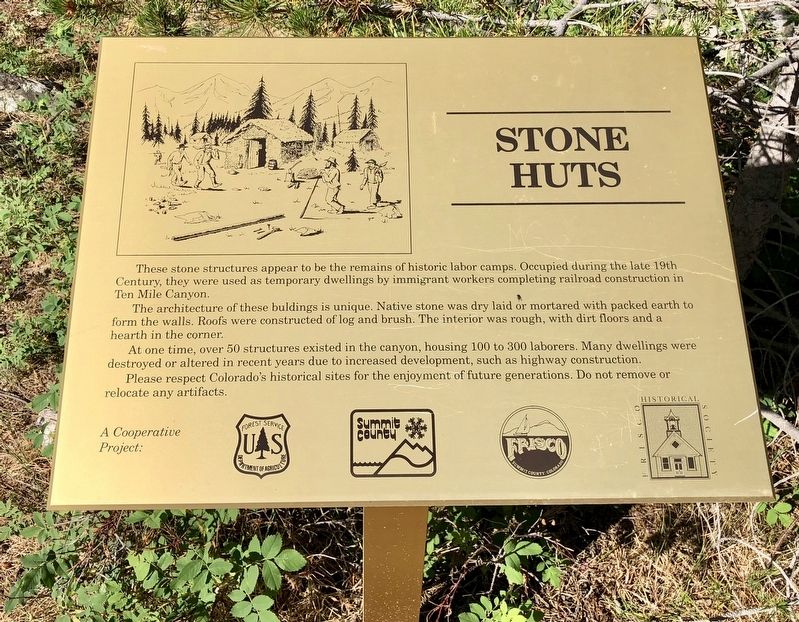 Stone Huts Marker image. Click for full size.