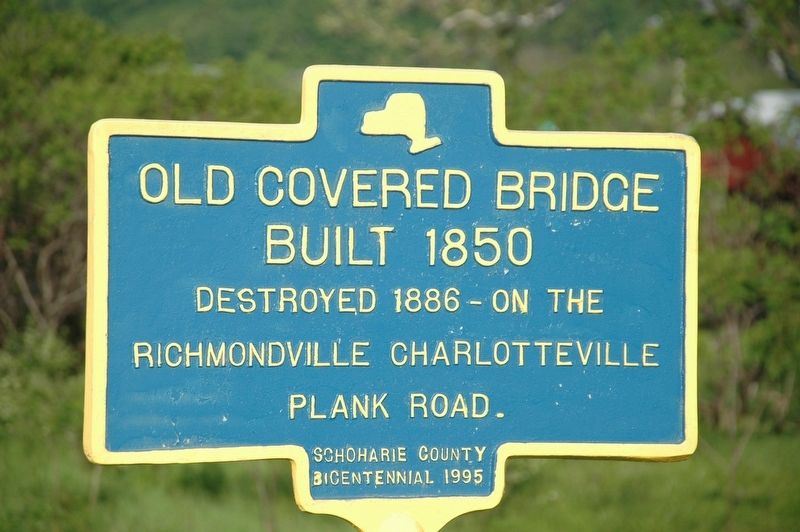 Old Covered Bridge Marker image. Click for full size.