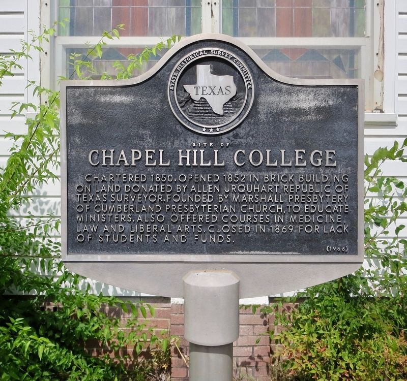 Site of Chapel Hill College Marker image. Click for full size.