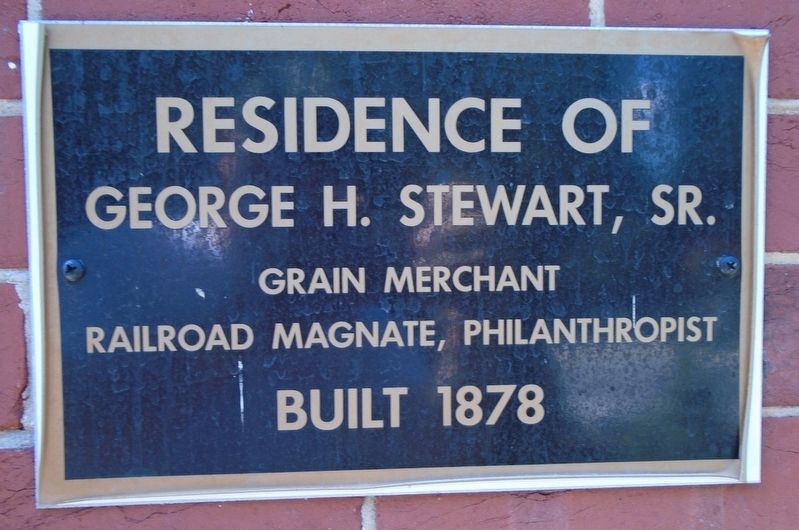 Residence of George H. Stewart, Sr. Marker image. Click for full size.
