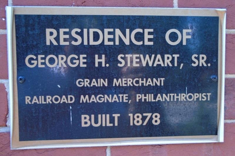 Residence of George H. Stewart, Sr. Marker. Click for full size. Residence of George H. Stewart, Sr. Marker image. Click for full size.