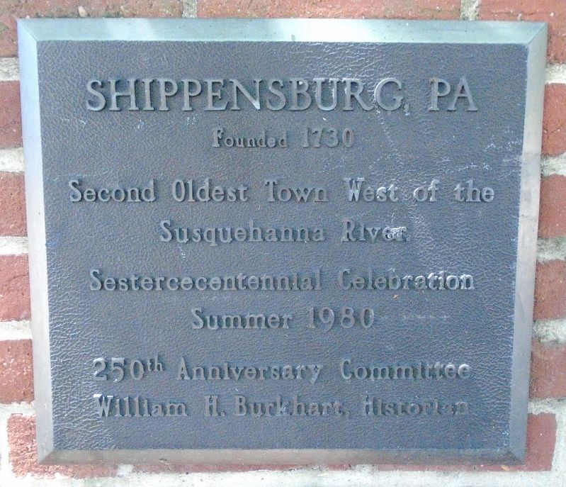 Shippensburg 250th Marker. Click for full size. Shippensburg 250th Marker image. Click for full size.