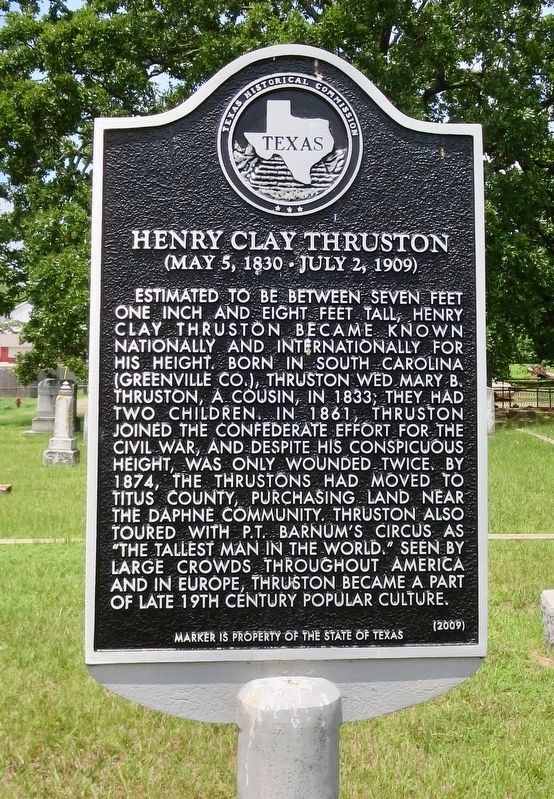 Henry Clay Thruston Marker image. Click for full size.