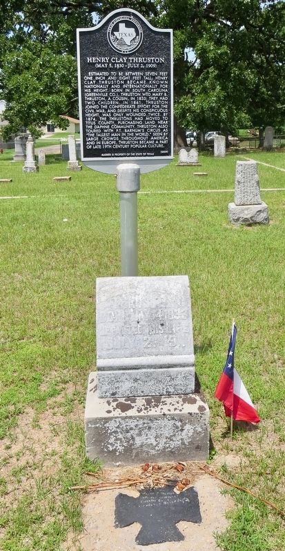Henry Clay Thruston Marker and grave marker. image. Click for full size.