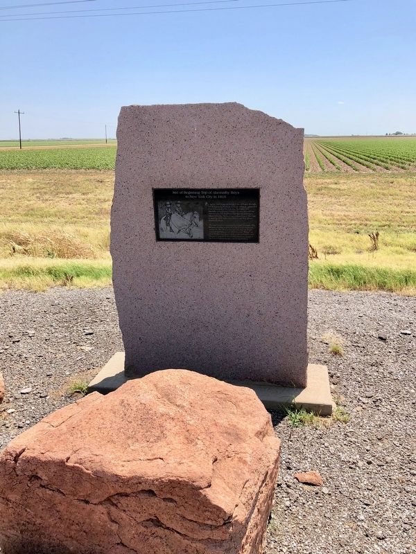 Site of Beginning Trip of Abernathy Boys to New York City in 1910 Marker image. Click for full size.