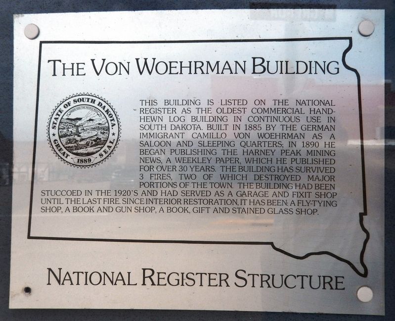 Von Woehrman Building Marker image. Click for full size.