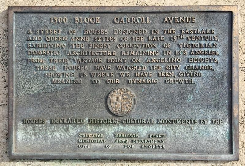 Carroll Avenue Marker image. Click for full size.