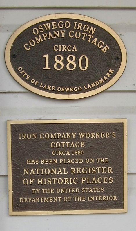 Iron Company Worker's Cottage - Additional Plaques image. Click for full size.