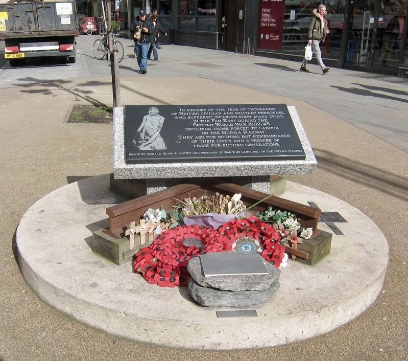 Closeup of Burma Railway Memorial. Click for full size. Closeup of Burma Railway Memorial image. Click for full size.