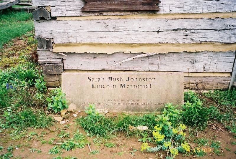 Sarah Bush Johnston Lincoln Memorial image. Click for full size.
