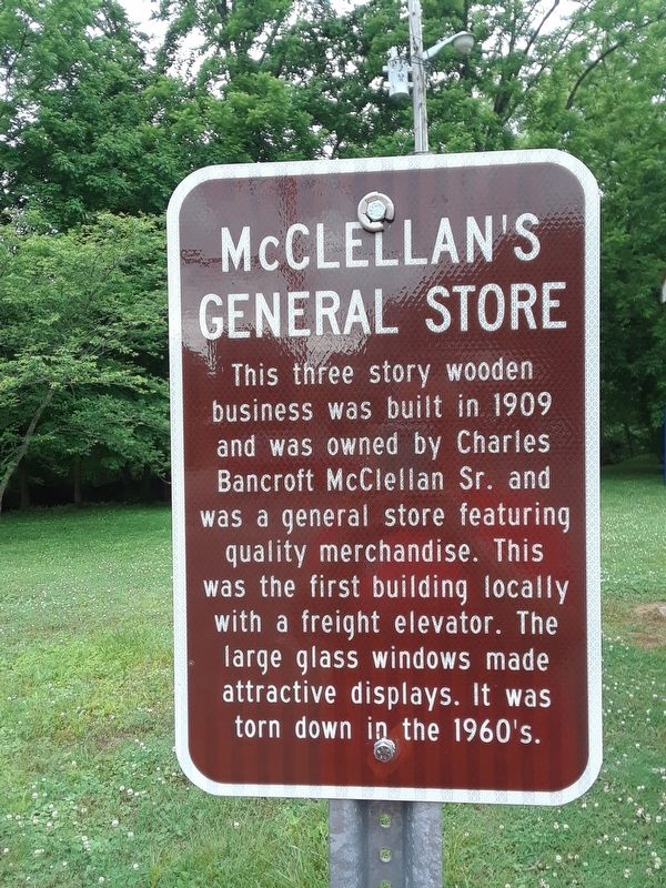 McClellan's General Store Marker image. Click for full size.