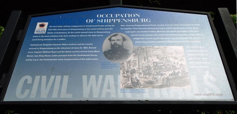 Occupation of Shippensburg Marker. Click for more information. Occupation of Shippensburg Marker image. Click for more information.