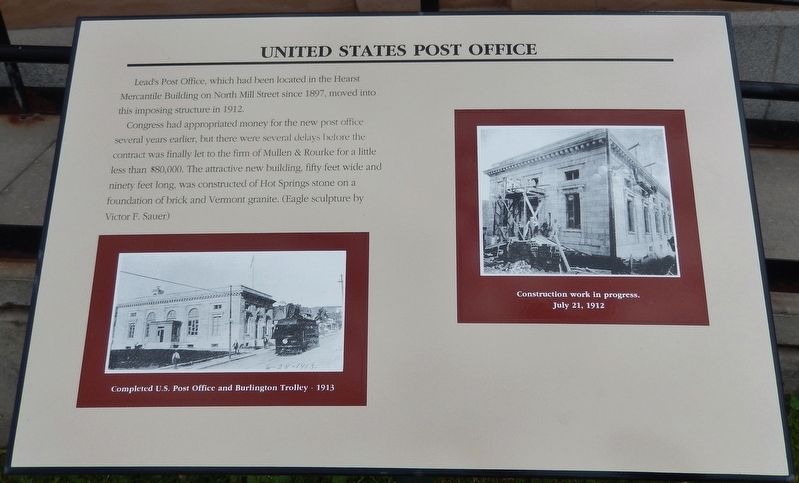 United States Post Office Marker. Click for full size. United States Post Office Marker image. Click for full size.