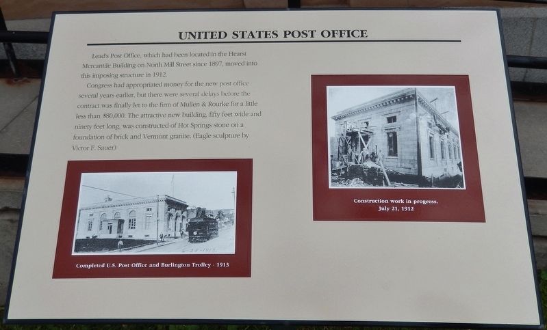 United States Post Office Marker image. Click for full size.