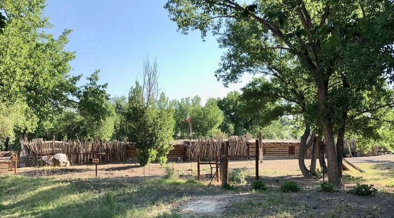 Replica of Fort Uncompahgre image. Click for full size.