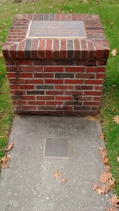 University Breckinridge School Marker. Click for full size. University Breckinridge School Marker image. Click for full size.