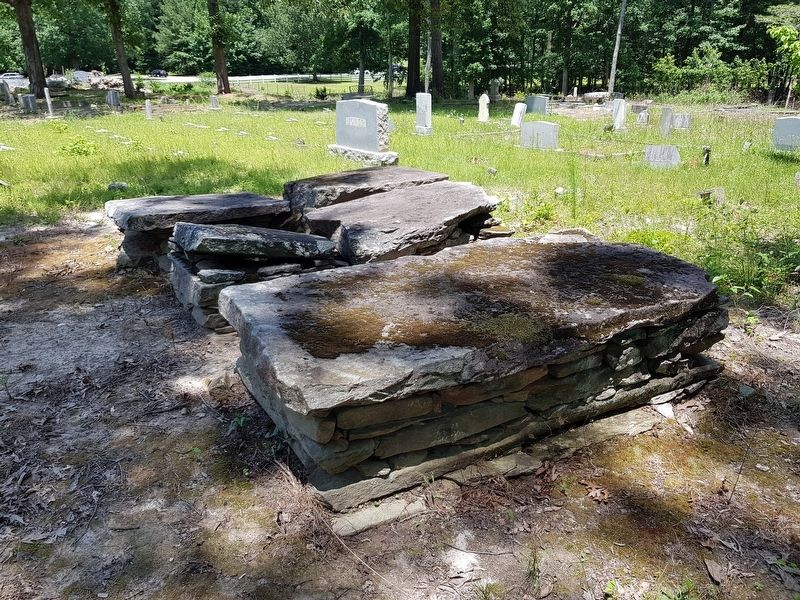 A view of older graves at the Hopeful Primitive Baptist Church Cemetery image. Click for full size.