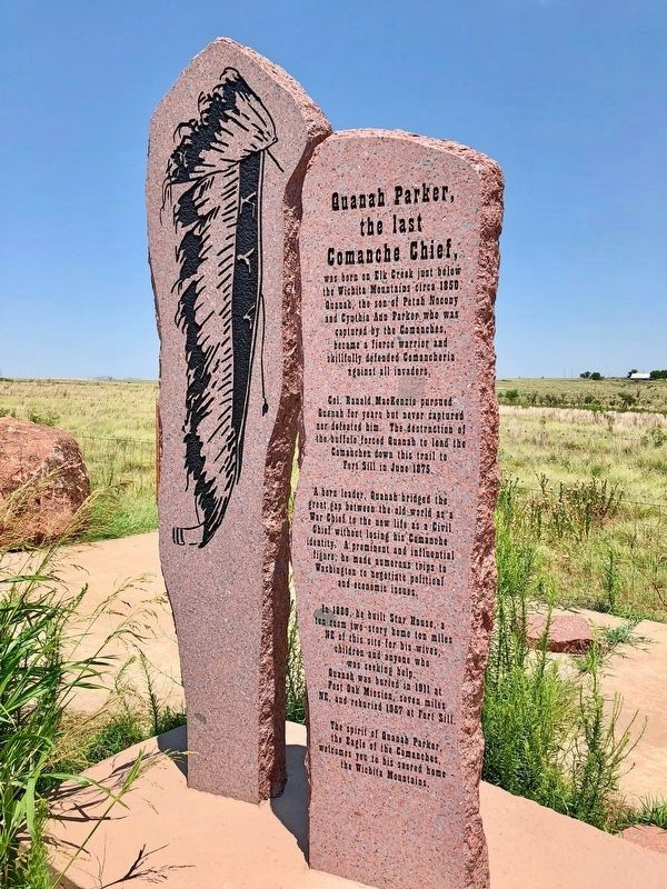 Quanah Parker, the Last Comanche Chief, Marker image. Click for full size.