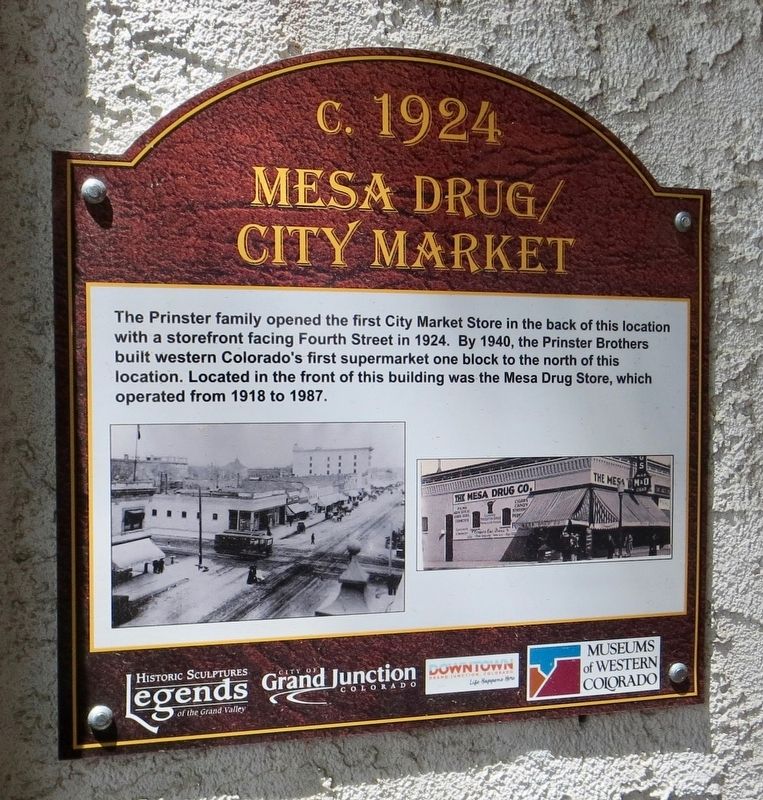 Mesa Drug/City Market Marker image. Click for full size.